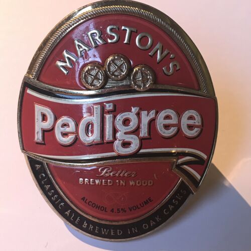 Vintage Marston’s Pedigree Bitter Beer Metal Pump Tap Clip Handle