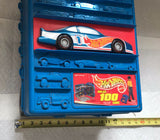Vintage 1997 Tara Toy Mattel Hot Wheels 100 Car Rolling Storage Case 48 Cars Set