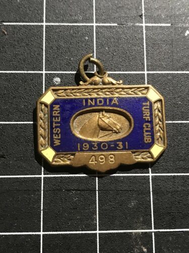 Western India Turf Club 1930-31 Badge #498