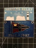 Needles Relief 1962-1987 Enamel Car Badge