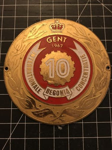 Internationale Begonia Concentratie 1967 Car Badge