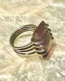 Fluorite + 925 Sterling Silver Ring Size 6