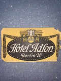 Hotel Adlon Berlin W. Germany Original Unused Advertising Luggage Label Sticker