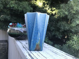 Vintage McCull Pottery Blue Glaze Vase