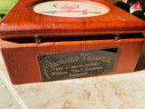 Precious Gem Stone Art Shriners Masonic Temple Shrine Wood Trinket Container Box