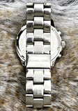 MICHAEL KORS Ladies MK5776 Silver White Dial Analog Stainless Steel Watch 40mm