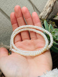 Vintage Elegant 10K Yellow Gold Clasp Freshwater Pearl Fine Necklace