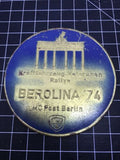 Kraftfahrzeug-Veteranen Rallye Berolina ‘74 MC Post Berlin Car Badge