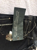 New Jimmy Taverniti Jeans Courtney Military Dark Women Boot Cut 29 32 Jeans