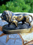 Vintage Lions International Brass Bronze Tone Lion Figurine