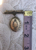 Rare Antique Mourning Pin Locket