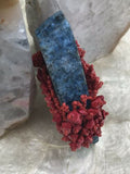 Vintage Artisan Handcrafted Beaded Red Coral Bracelet