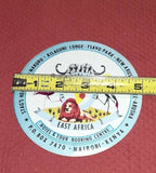 African Tours And Hotels Booking Centre Luggage Label Tag East Africa Kenya Lion