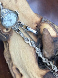 Lady Hamilton Jewel Watch 14K White Gold Diamond Watch & 14k Diamond Band (Runs)