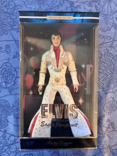 Elvis Doll Figure Featuring The White Eagle Jumpsuit Collector Edition By Mattel