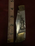 Vintage Statue of Liberty Brass + Stainless Steel Folding Pocket Knife Japan