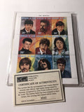 Set Of Collectible Beatles Stamps With Certificates Of Authenticity