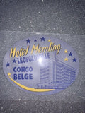 Hotel Memling Leopoldville Congo Belge Original Unused Luggage Label Rare