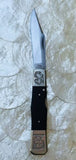 Rare Signed Fury Japan Engraved Stainless Steel Folding Pocket Knife 40087