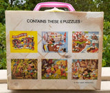 Vintage Walt Disney Mickey Mouse Straco 6 In 1 Puzzle Blocks (20 Puzzle Blocks)