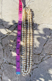 Vintage Double Strand Faux 7mm Pearl Rhinestone Silver Tone Fashion Necklace