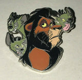 Lion King SCAR with Hyenas SHENZI BANZAI & ED Disney Villain Pin