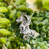 Vintage Sterling Silver 925 Mystical Dragon Ornate Artisan Charm Pendant 3.2g