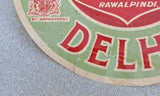Vintage Maiden's Hotel Delhi Luggage Label