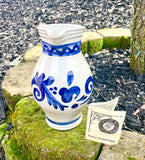 Vintage Salt Glaze Stoneware Pitcher Cobalt Blue Germany Kleine Bembelogie
