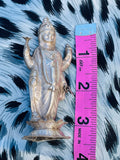 Antique Sterling Silver Spiritual Hindu Shiva Deity Idol Relic Statue 47.69 g