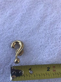 Vintage Golden Gold Tone ? Question mark Pin Brooch