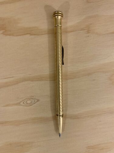Rare Wahl Eversharp Gold Filled Patented Pencil With Enamel Mason Symbol