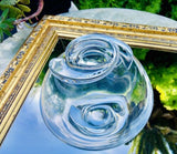 Vintage Steuben Swirl Glass Crystal Art Glass Bowl Signed