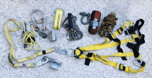 Full Protection Rock Climbing Gear Lot Harness Equipment Miller Franklin rmco