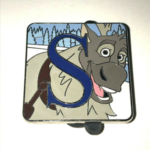 RARE 2015 Disney Limited LR Alphabet Mystery Trading Pin Letter S SVEN Frozen