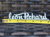 Rare Leon Pickard Metal Chevy Baton Rouge LA Car Badge Emblem Hood Ornament