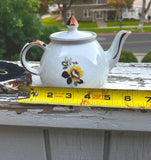 Vintage Gibsons Staffordshire England Teapot Yellow & White Flower Tea Pot