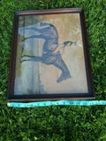 Antique Horse Jockey fervacoes Horseback riding Equestrian Artwork framed Art Picture