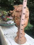 Fred Press Signed Mid Century Statue Figurine Clay Sculpture