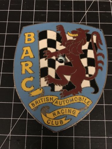 British Automobile Racing Club Car Badge