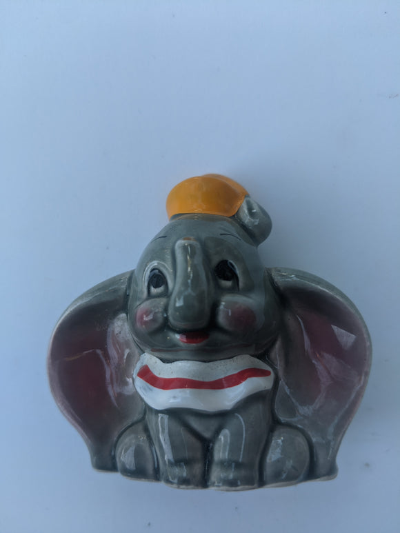 Vintage Porcelain Walt Disney Dumbo Movie Character Elephant Figurine Japan