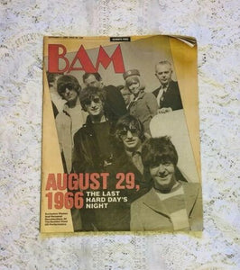 Vintage BAM Magazine Featuring The Beatles Issue No. 239 Sept. 5 1986