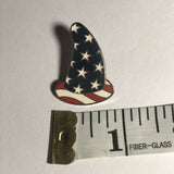 USA American FLAG Stars & Stripes Fantasia SORCERER HAT Disney 2003 CM Pin