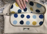 Authentic Kate Spade New York Cream Beige Textured Leather Purse Handbag
