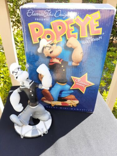 Popeye The Sailor Man Electric Tiki Mini Maquette Black & White Version limited