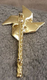 Vintage AJC Spinning Windmill Brooch Gold Tone Hall Marked