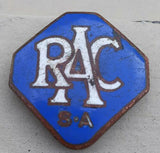 Vintage RAC Royal Automobile Club Enamel Badge