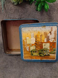 Vintage Square Tin with Lid San Francisco Cable Car Streets Of San Fransisco