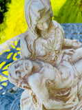 Pieta by Michelangelo Religious Mary Holding Jesus Clay Ceramic Art Sculpture