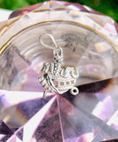 Sterling Silver Signed 925 Noah’s Ark Animal Lion Giraffe Elephant Charm Pendant